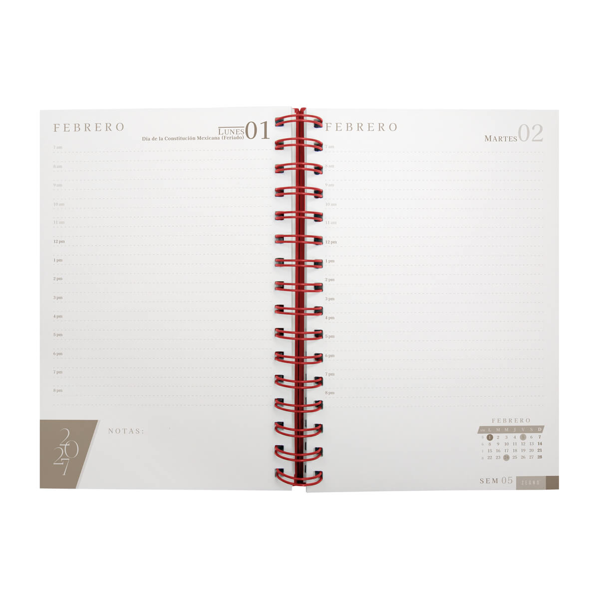 AGENDA DIARIA LETTE 2027